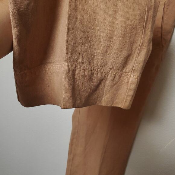 POETRY Linen Mocha Mousse Trousers Pants Sz XL - Picture 7 of 9